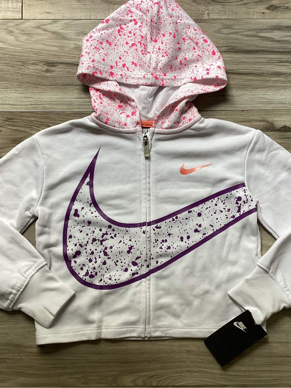 Nike girls full zip lightweight hoodie size 6(NWT) ~NO OFFERS~